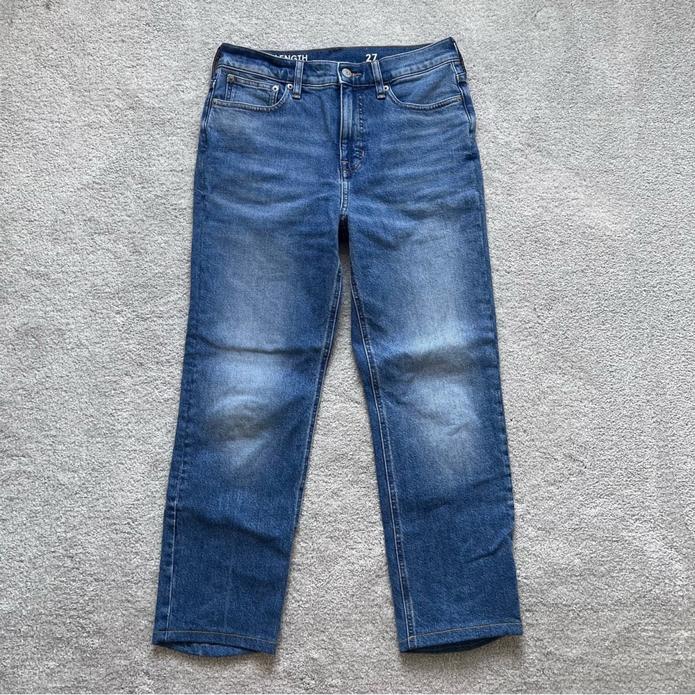 J. Crew Full Length Classic Strength Blue 27 Denim Jeans